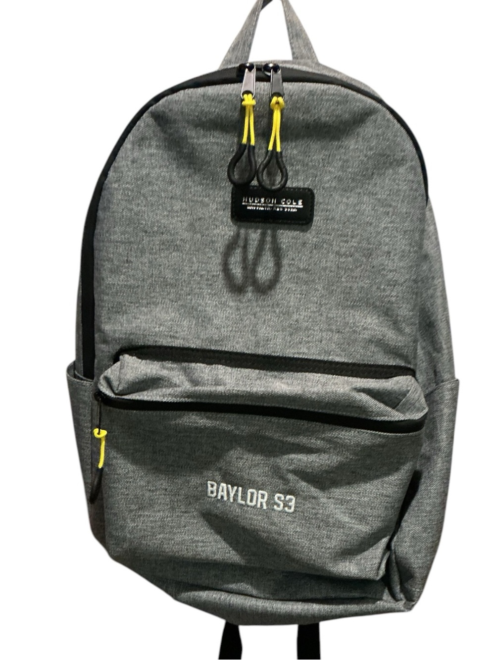NWT Hudson Cole BKYN Luna Grey Backpack. ** BAYLOR S3 on Front